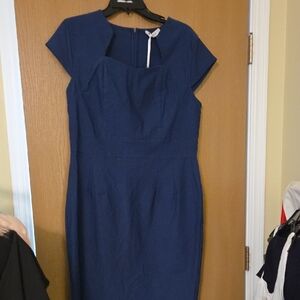 Grace Karin NWT Classic Navy Midi Dress
